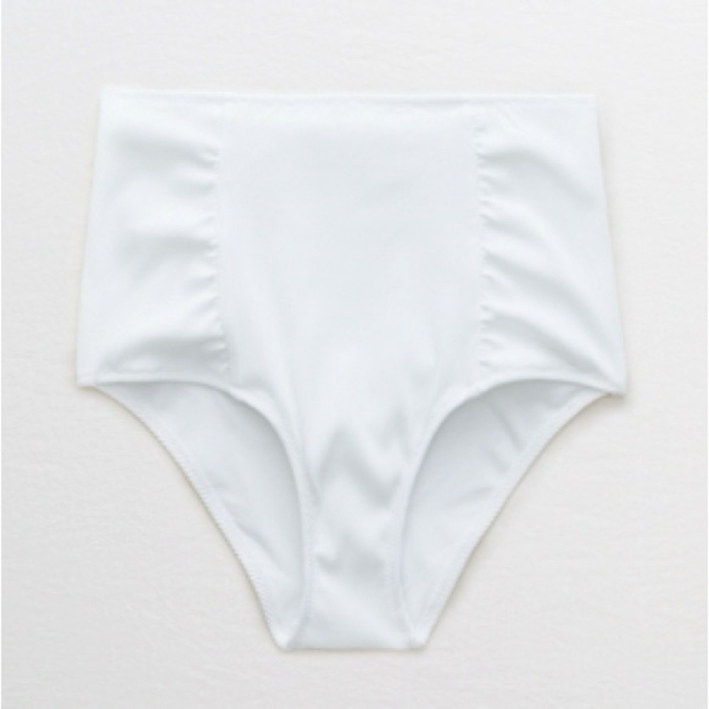 NWT Aerie Ribbed High Waisted Bikini Bottom | size L